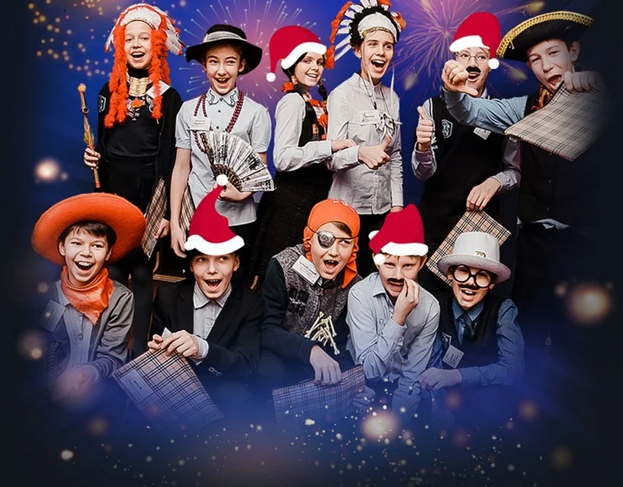 Новый год в школе в Саратове.